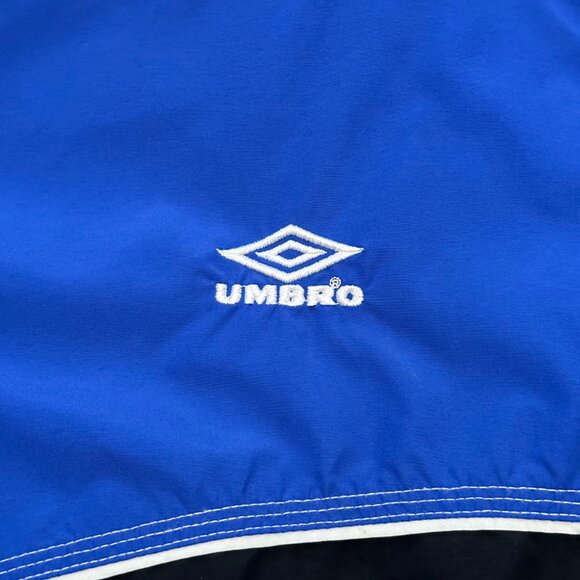 Vintage Umbro Men's Blue/Black Two Tone Windbreaker Jacket - Size XXL / 2XL - Picture 3 of 6